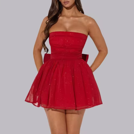 Celeste - Glitter Cocktail Party Dress